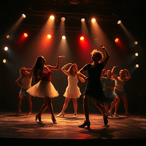 Image of dancers in a theatre setting.